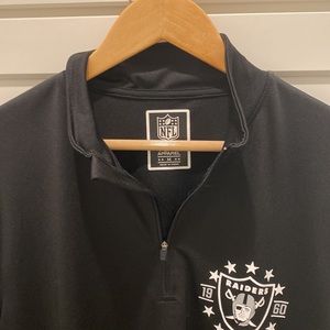 NWOT NFL Team Apparel Las Vegas Raiders quarter zip pullover